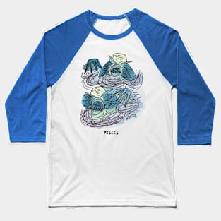 Zoady Ack! by Pollux: Pisces Baseball T-Shirt